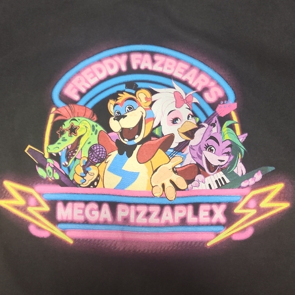 Freddy Fazbear's Mega Pizzaplex Black T-Shirt - Picture 2 of 4